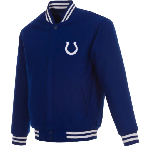 Indianapolis Colts One Color Wool Varsity Blue Jacket