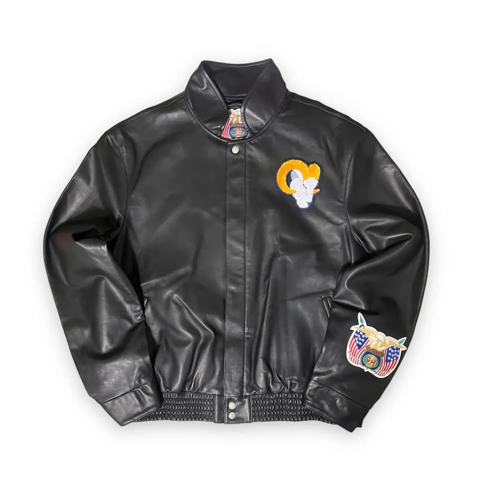 Los Angeles Rams Black Full Leather Jacket