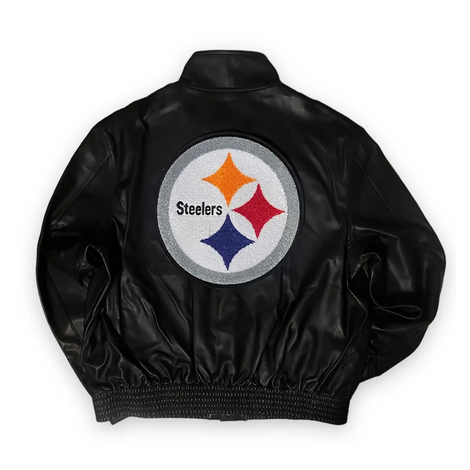 Pittsburgh Steelers Black Full Leather Jacket - Image 2
