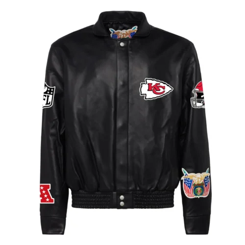 Kansas City Chiefs Full-Snap Black Full Leather Jacket