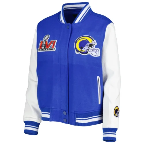 Los Angeles Rams Mash Up Women's Super Bowl Varsity Jacket