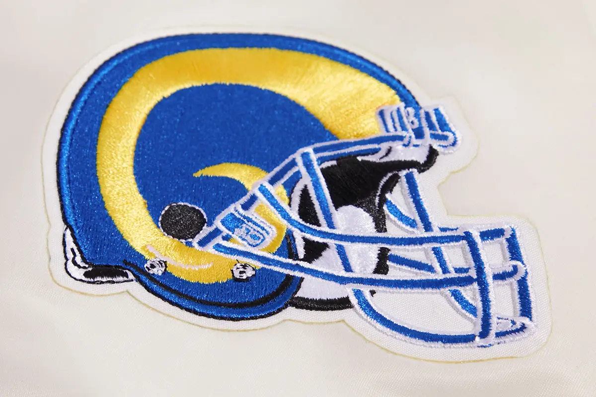 Los Angeles Rams Retro Classic Satin Varsity Jacket - Image 7