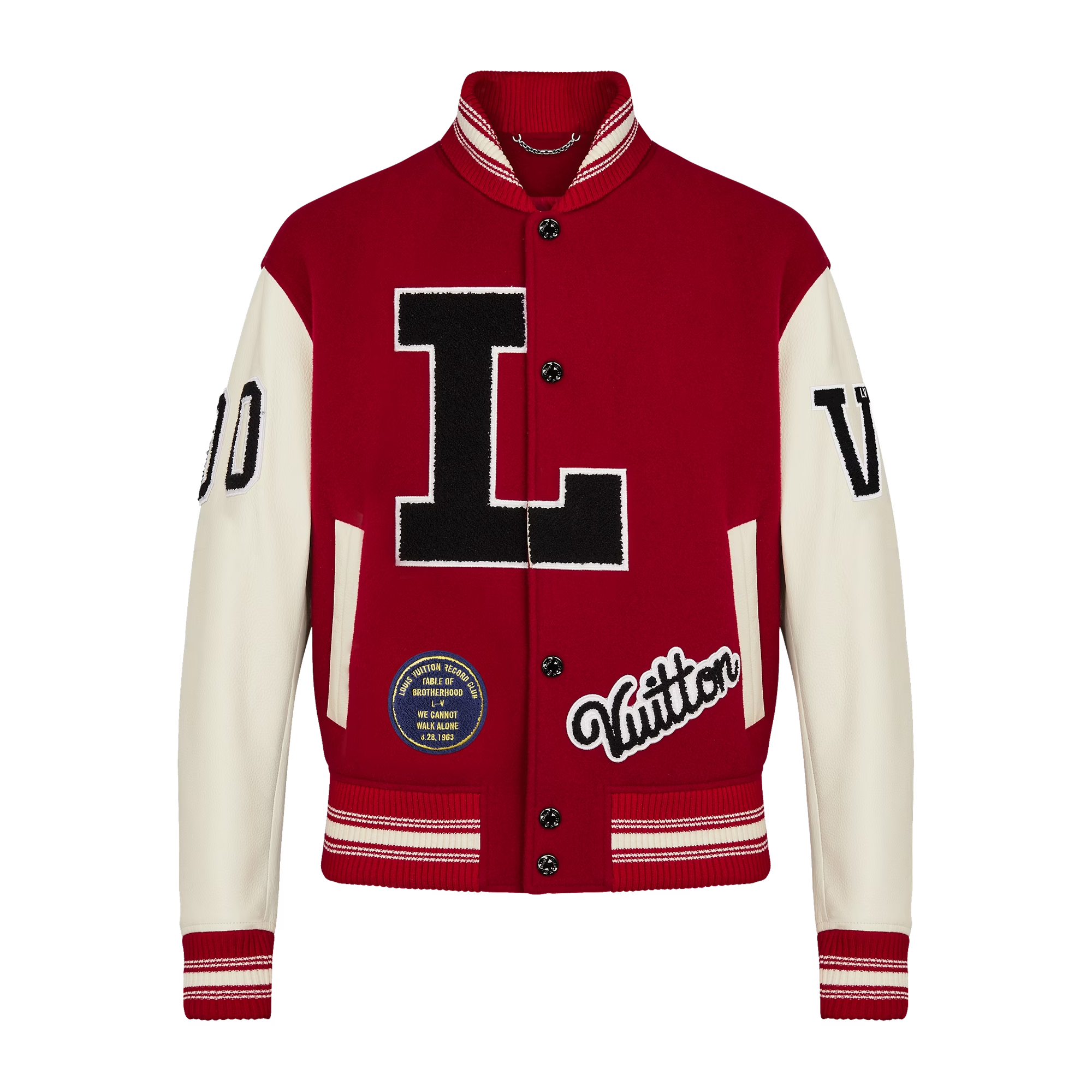 Louis Vuitton Dreaming Red Bomber Varsity Jacket