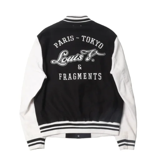Alternative view of Louis Vuitton X Fragment Letterman Bomber Varsity Jacket