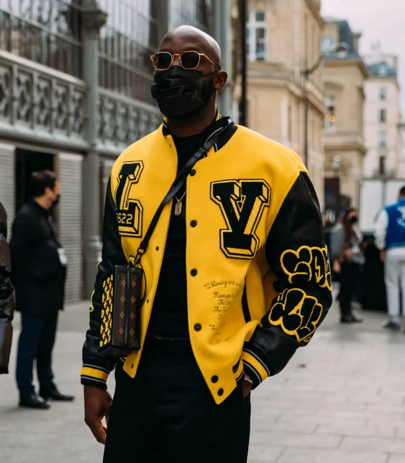 Louis Vuitton Panther Yellow & Black Bomber Varsity Jacket - Image 13