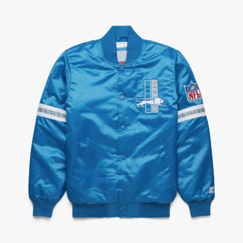 Detroit Lions Pick & Roll Blue Varsity Jacket