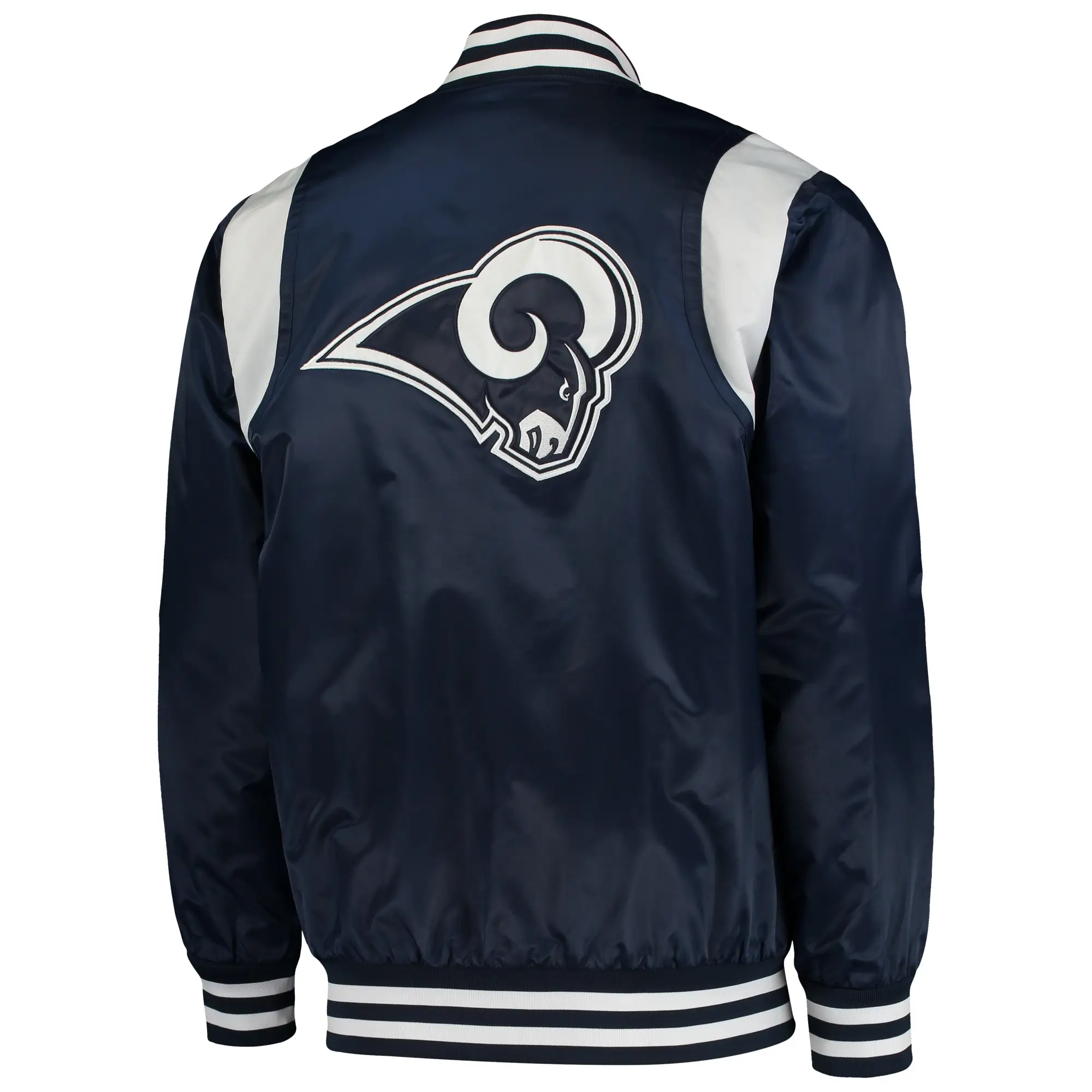 Los Angeles Rams The Prime Time Navy Blue Varsity Jacket - Image 2
