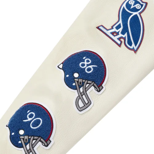 New York Giants Royal Full-Snap Varsity Jacket - Image 3