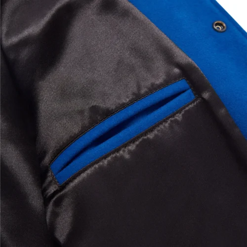 New York Rangers Full-Snap Wool Varsity Jacket - Blue - Image 6
