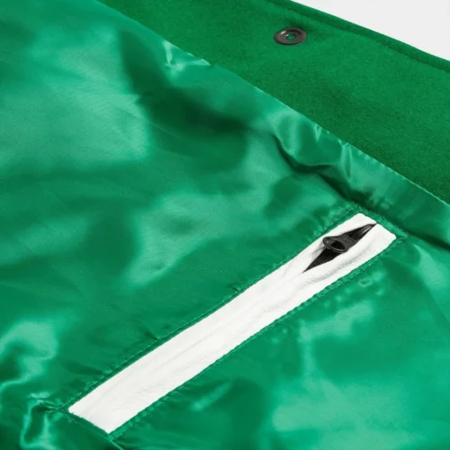 Boston Celtics Full-Snap Wool Varsity Jacket - Green - Image 6