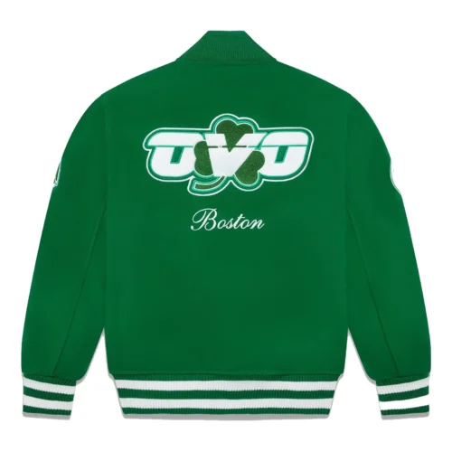 Alternative view of Boston Celtics Full-Snap Wool Varsity Jacket - Green