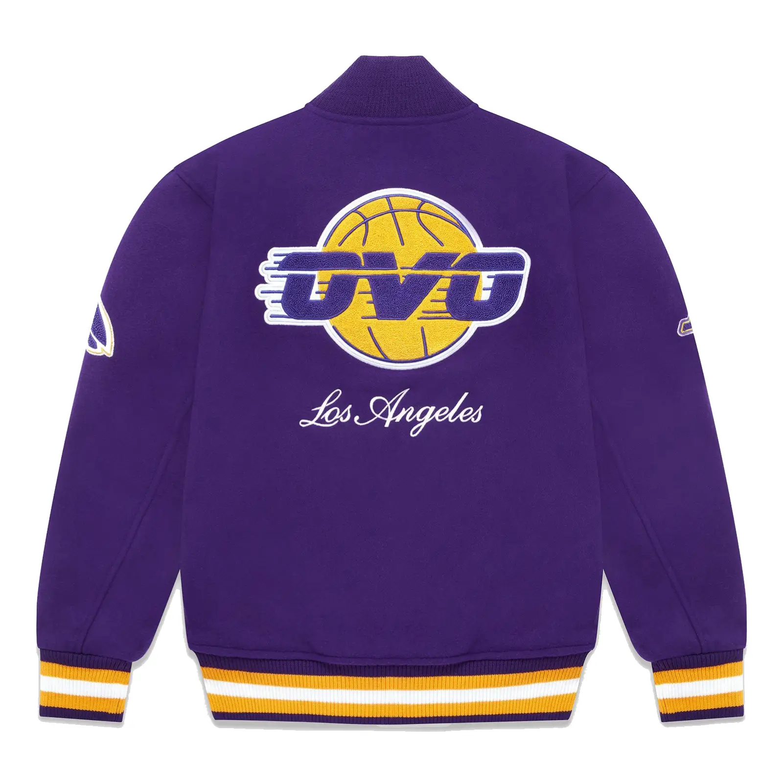 OVO x NBA Los Angeles Lakers Full-Snap Varsity Jacket - Image 2