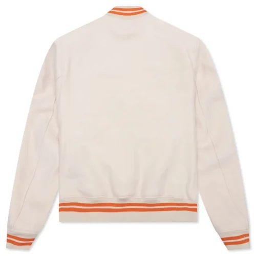 Alternative view of Off-White OW Patch Cream Varsity Jacket