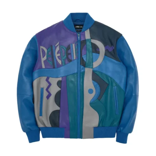 Pelle Pelle Picasso Plush Sky Blue Leather Jacket