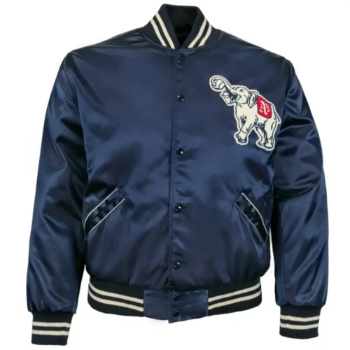 Philadelphia Athletics 1953 Authentic Satin Varsity Navy Jacket