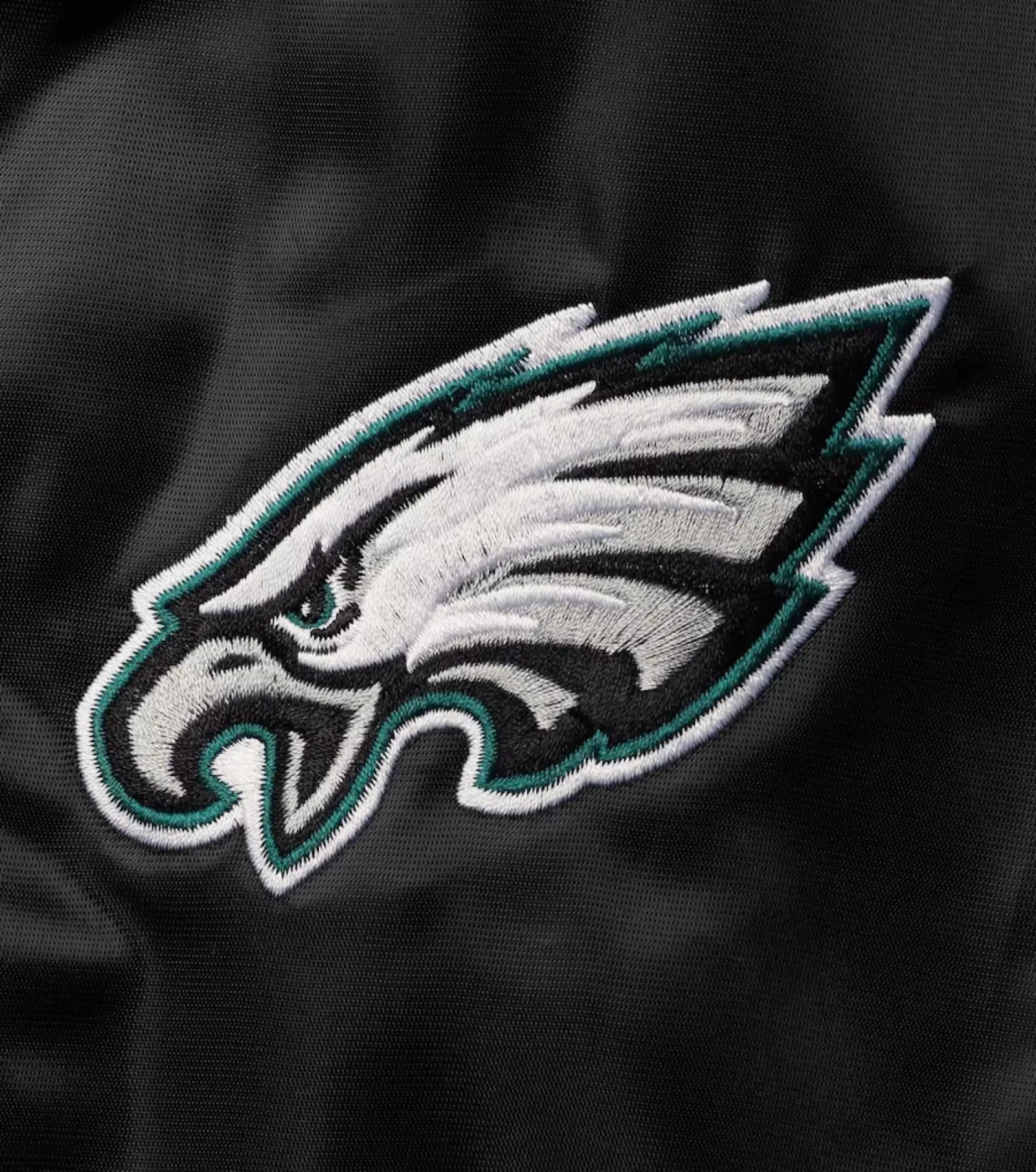 Philadelphia Eagles Locker Room Black Varsity Jacket - Image 3