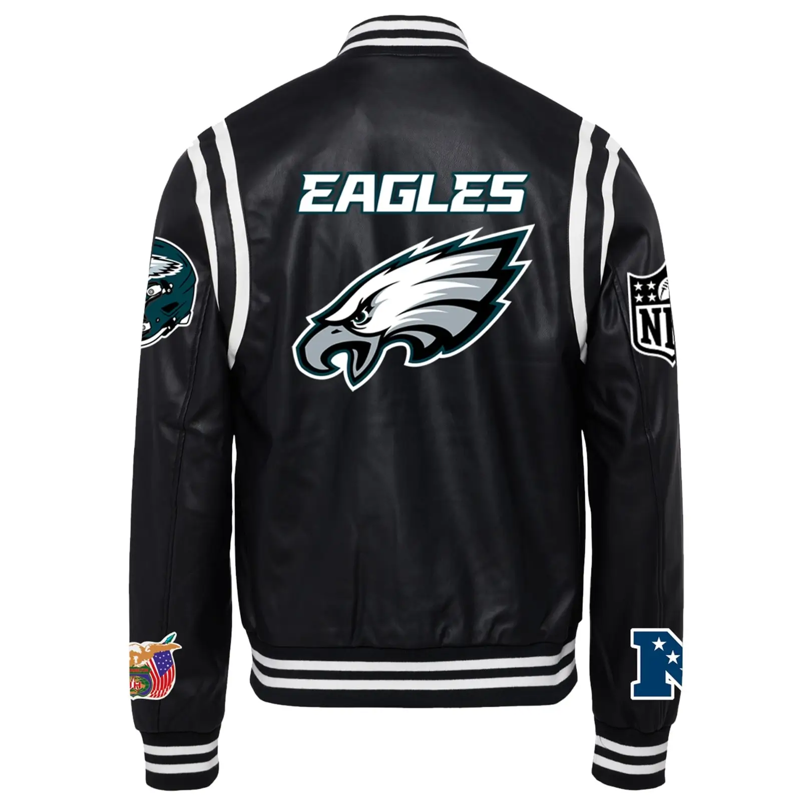 Philadelphia Eagles X Full Leather Jacket - Image 2