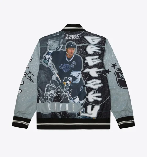 Alternative view of Los Angeles Kings Team Burst Warm-Up Satin Jacket