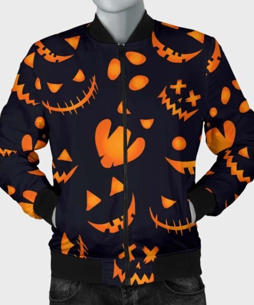 Halloween Pumpkins Pattern Jacket - Image 3