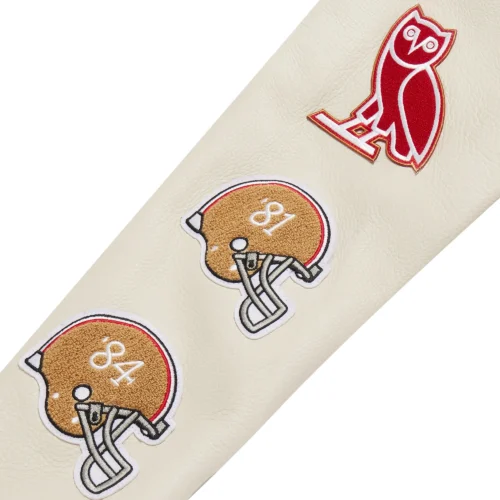 San Francisco 49ers Scarlet Full-Snap Red/White Varsity Jacket - Image 5