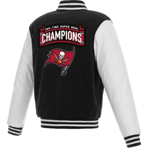 Alternative view of Tampa Bay Buccaneers Two Tone Wool & Leather Varsity Jacket