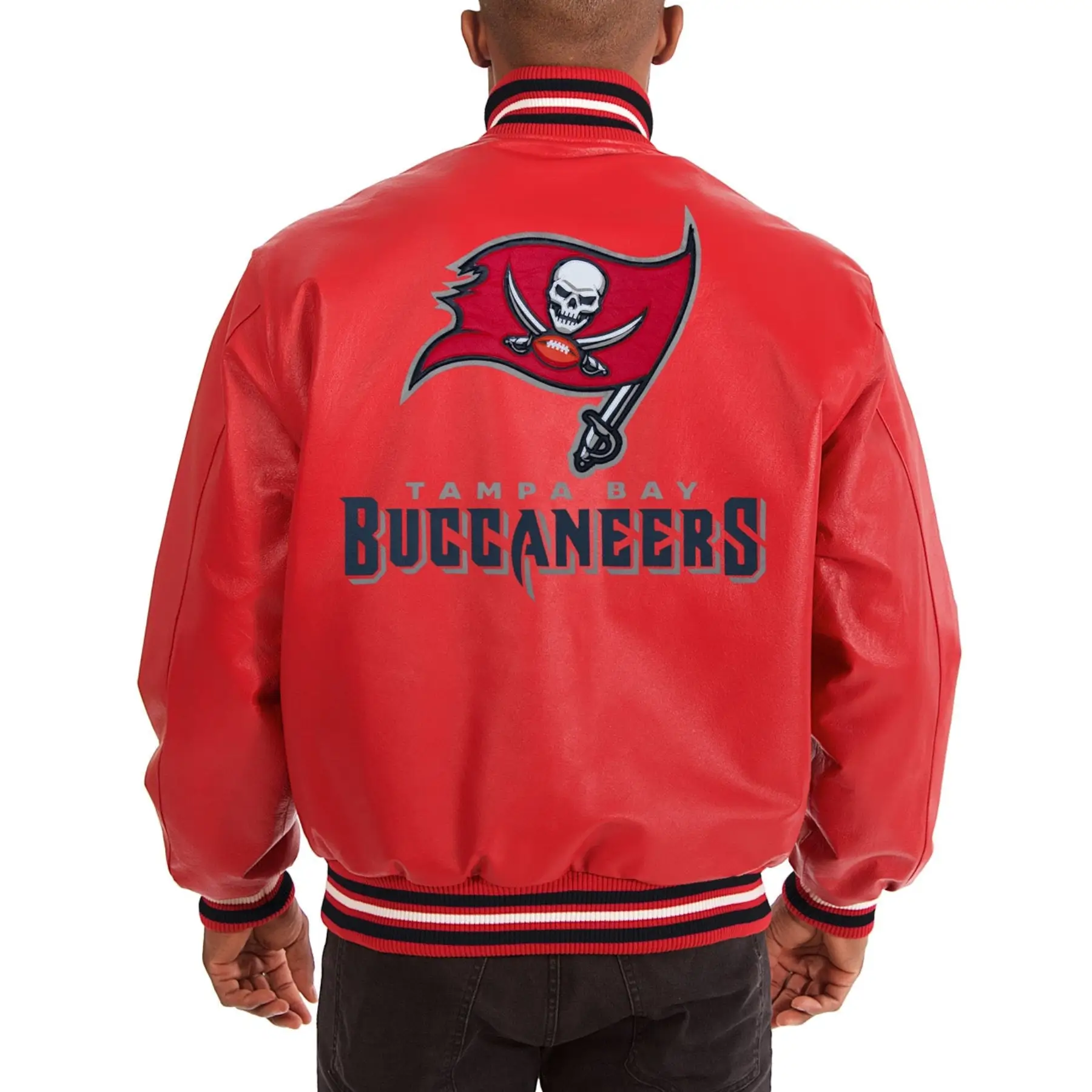 Tampa Bay Buccaneers Full Leather Varsity Jacket - Image 2