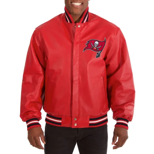 Tampa Bay Buccaneers Full Leather Varsity Jacket