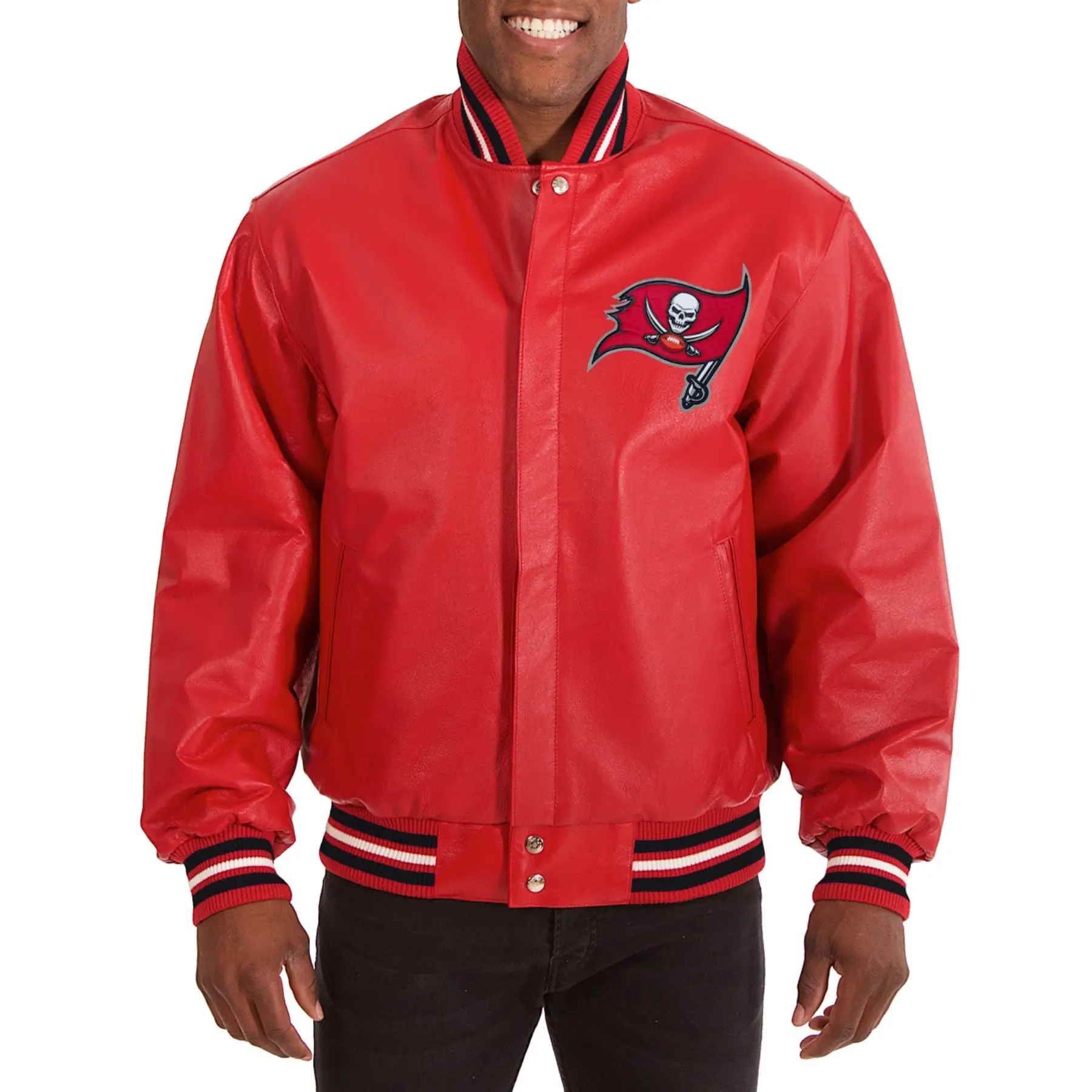 Tampa Bay Buccaneers Full Leather Varsity Jacket