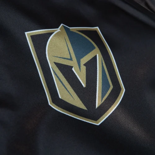 Vegas Golden Knights Women's Raglan Satin Full-Snap Varsity Jacket - Image 3