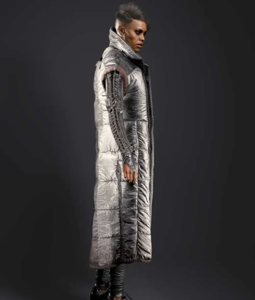 Brigitte Sleeveless Coat Cyberpunk 2077 - Image 4