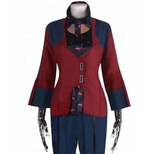 Cyberpunk 2077 Female V Red Leather Blazer - Image 3