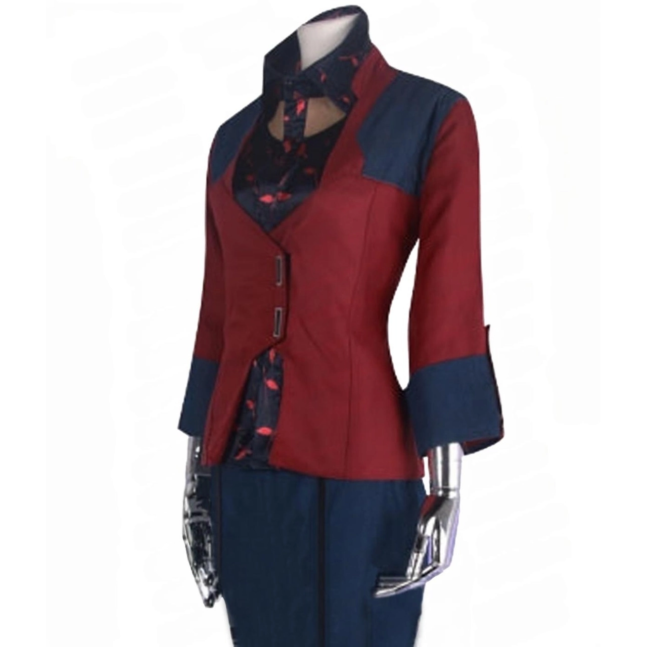 Cyberpunk 2077 Female V Red Leather Blazer - Image 4