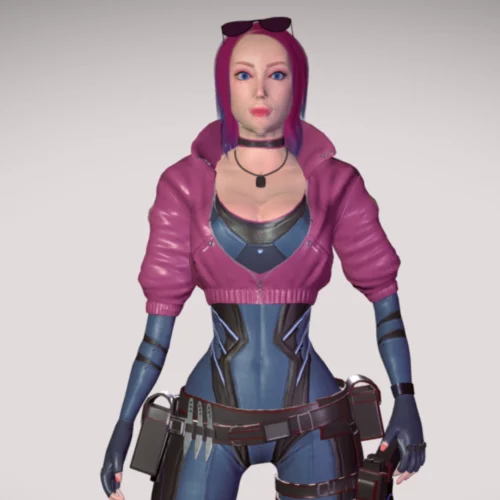 Cyberpunk 2077 Kira Madroxx Pink Jacket - Image 4