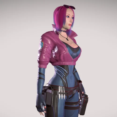 Cyberpunk 2077 Kira Madroxx Pink Jacket - Image 6