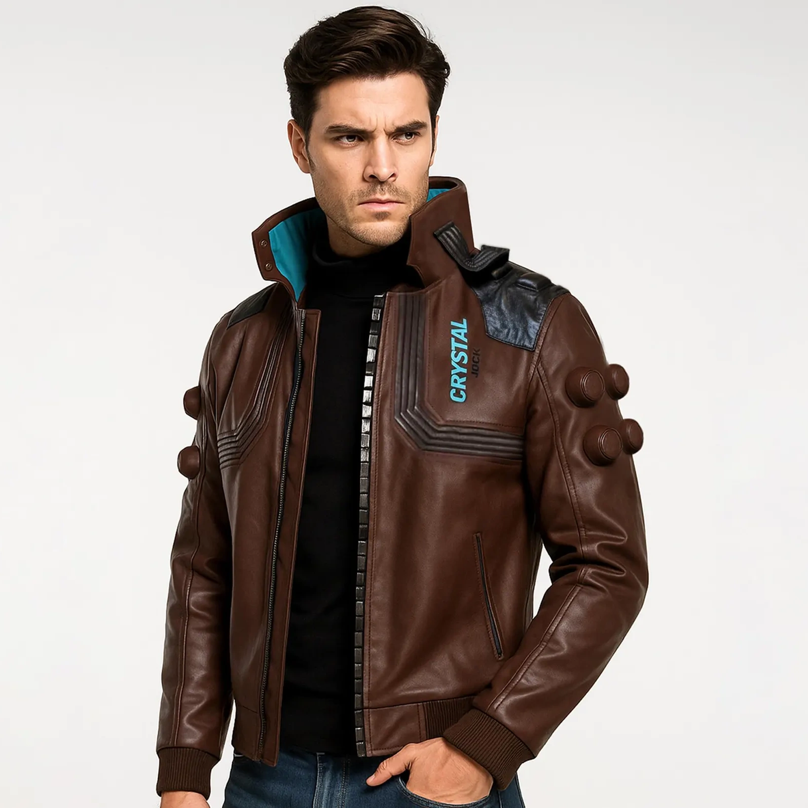 Cyberpunk 2077 Phantom Liberty V Leather Jacket - Image 3
