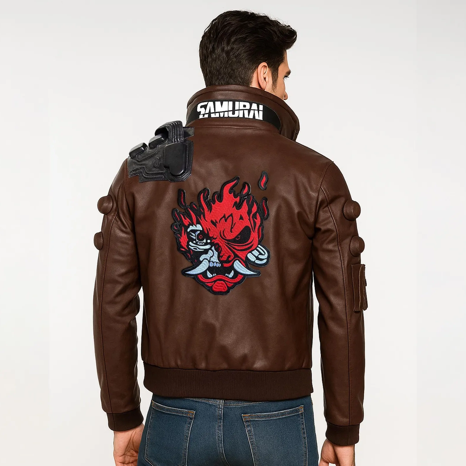 Cyberpunk 2077 Phantom Liberty V Leather Jacket - Image 4