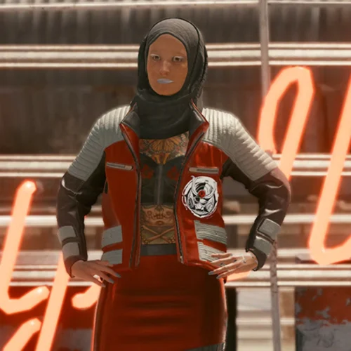 Cyberpunk Second Conflict Biker Jacket - Image 4