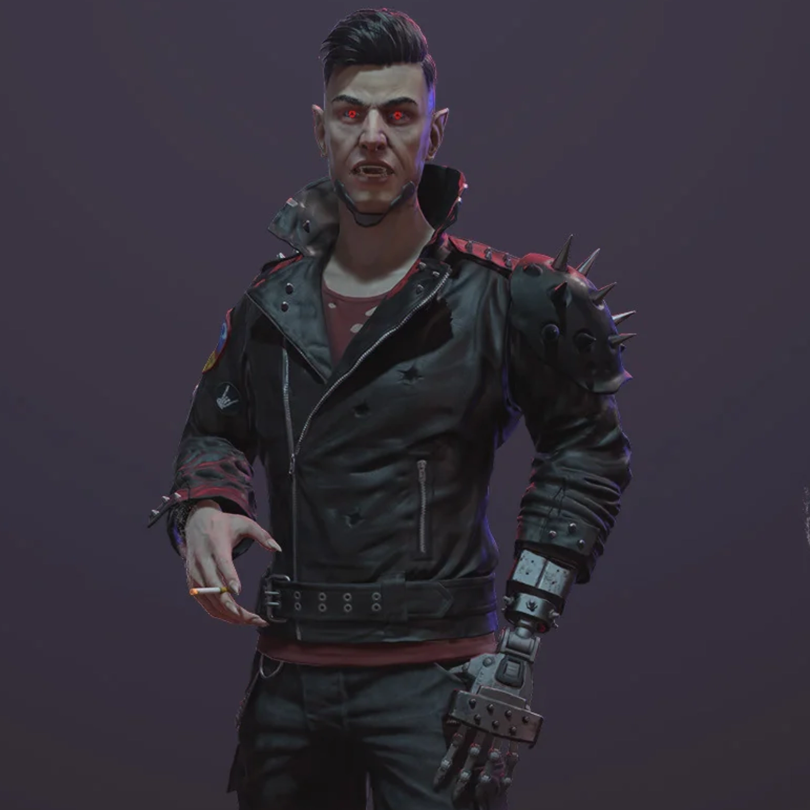 Dracula Black Studded Jacket Cyberpunk 2077 - Image 2