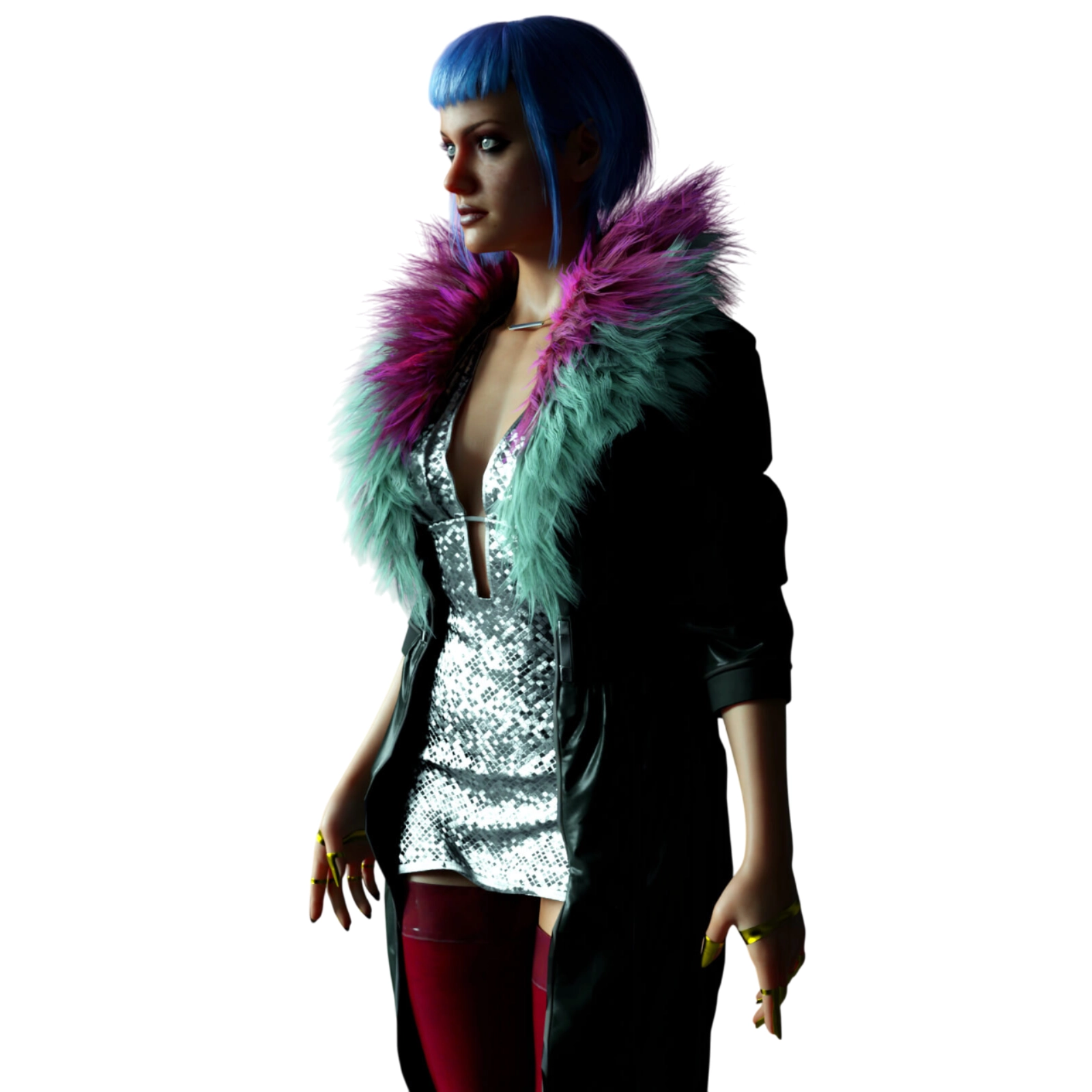 Evelyn Parker Long Coat Cyberpunk 2077 - Image 3