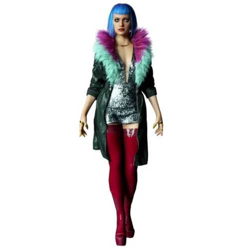 Evelyn Parker Long Coat Cyberpunk 2077 - Image 5