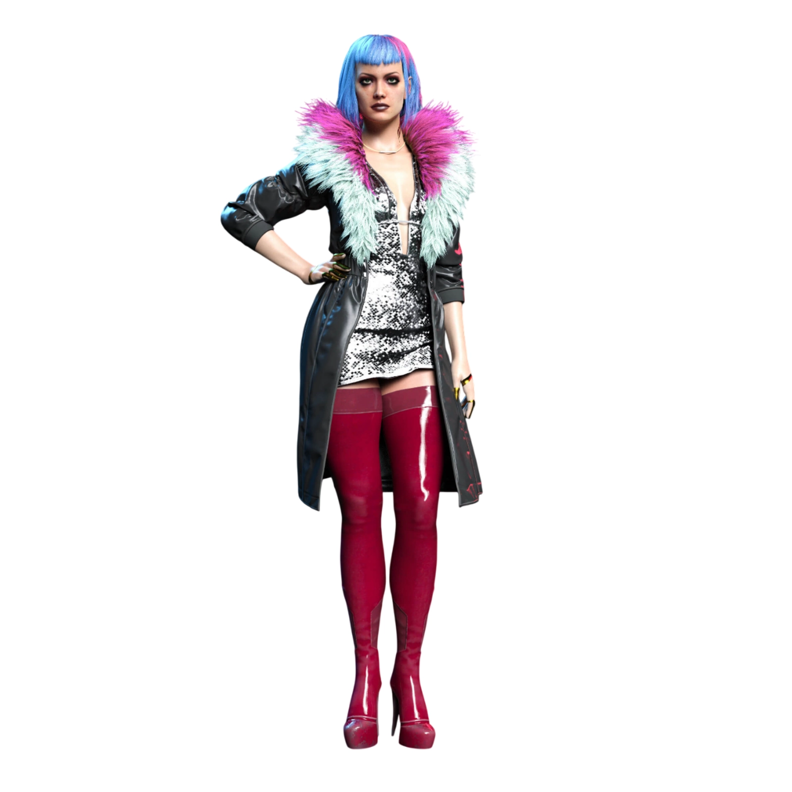 Evelyn Parker Long Coat Cyberpunk 2077 - Image 10