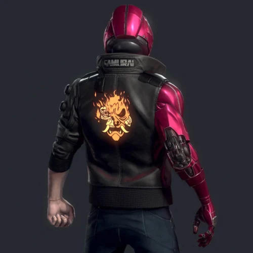 Night City Dreamer Black Bomber Jacket Cyberpunk 2077 - Image 4