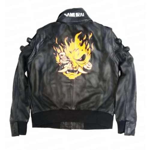 Night City Dreamer Black Bomber Jacket Cyberpunk 2077 - Image 8