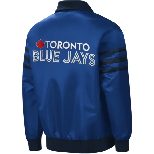 Alternative view of Toronto Blue Jays The Captain II Satin Varsity Jacket