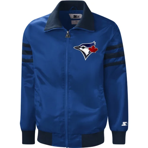 Toronto Blue Jays The Captain II Satin Varsity Jacket