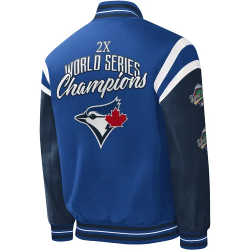 Alternative view of Toronto Blue Jays Title Holder Cotton Varsity Jacket - Blue