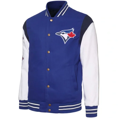 Toronto Blue Jays Strike Zone Varsity Jacket Royal & White