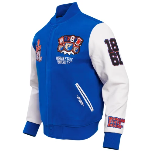 Morgan State Bears Homecoming Wool & Leather Varsity Jacket - Image 3