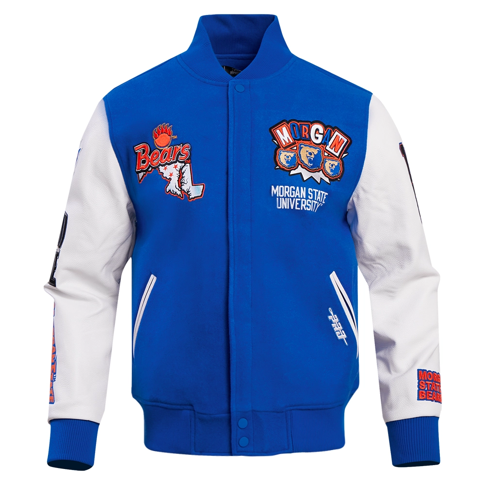 Morgan State Bears Homecoming Wool & Leather Varsity Jacket