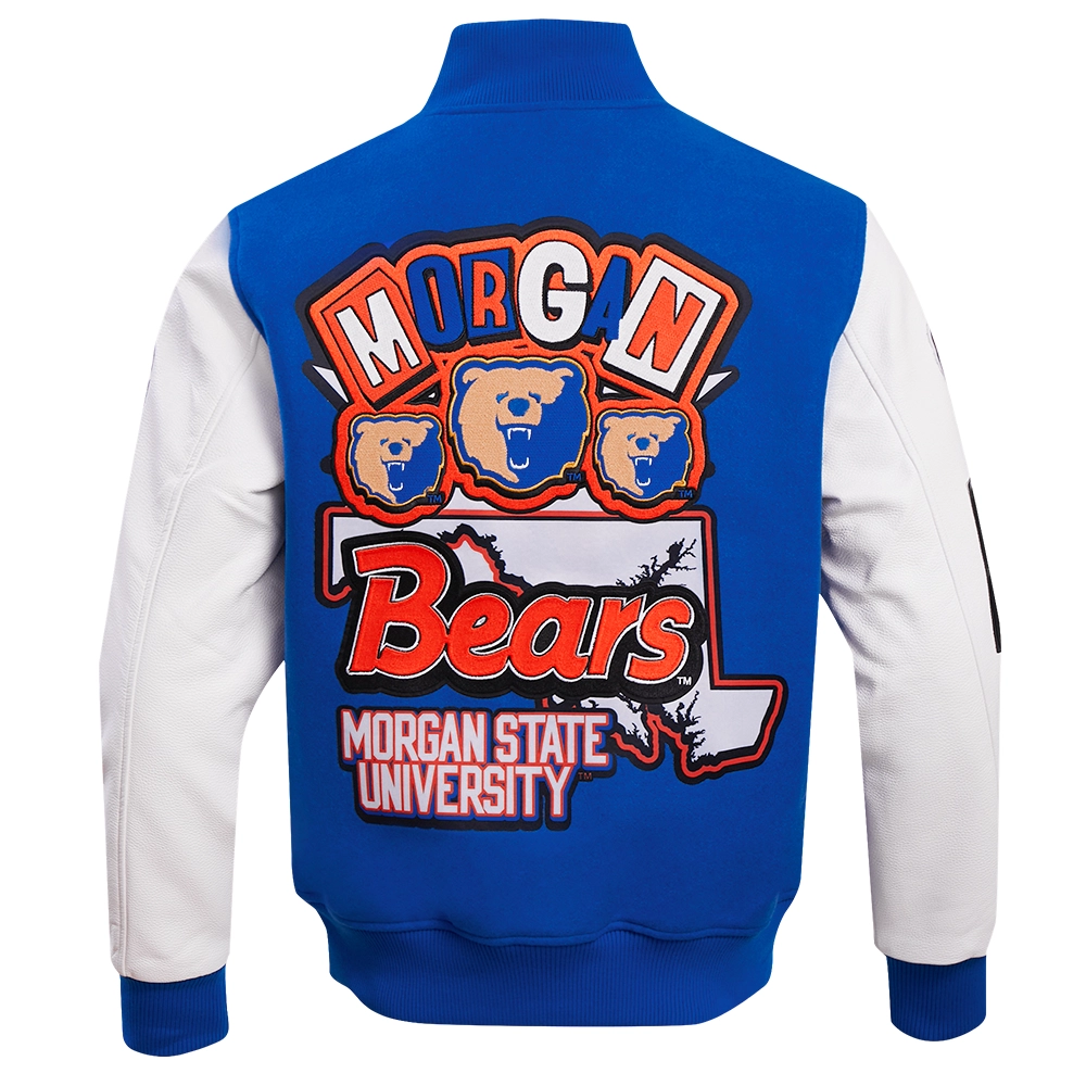 Morgan State Bears Homecoming Wool & Leather Varsity Jacket - Image 2